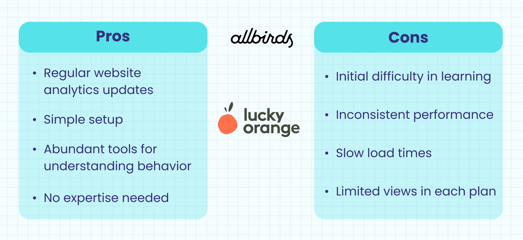 Pros and cons of Lucky Orange